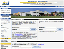 Tablet Screenshot of postshop.autoteile-post.de